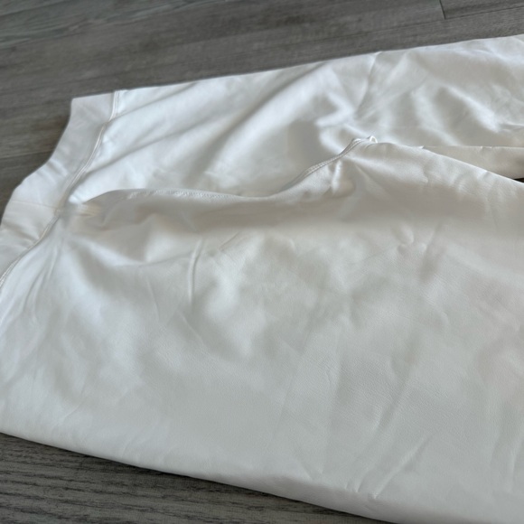 White Leather Leggings - Picture 5 of 5